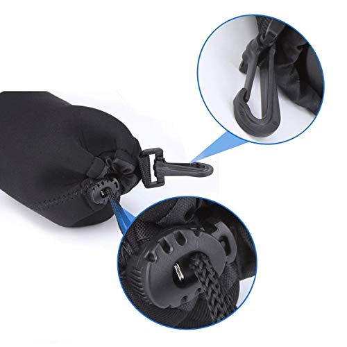 Image of Action Pro Cylindrical Round Base Protective Neoprene Lens Case Pouch Set (Extra Large,Large,Medium and Small) Sizes Compatible with DSLR Camera (Pack of 4)