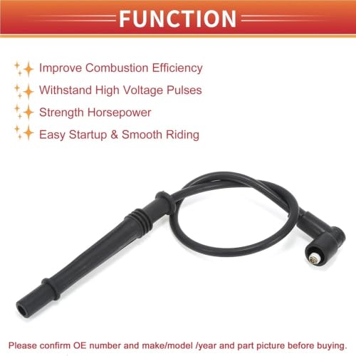 Cables de encendido coche 8200713680 para Clio II 1998 y Twingo I de bobina de bujía 5
