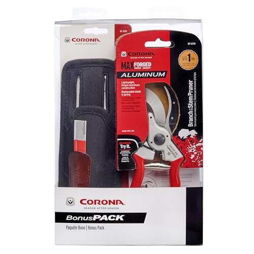 Corona Tools SP 6250 Aluminum Bypass Pruner Kit With Universal Tool Pouch and Carbide Sharpening Tool