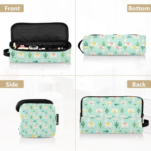 Estuche de viaje 2 en 1 para rizador con tapete resistente al calor, impermeable, organizador para rizador, plancha y secador de cabello portátil miniatura 5