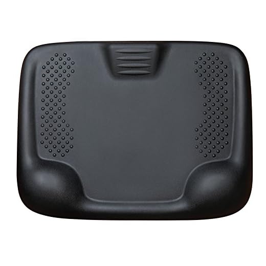 Kangaroo Original Premium Anti-Fatigue Active Comfort Mat, Varied Terrain Acupressure Massage, Ergonomic Floor Mats, Kitchen, Home, Work, Office, Stand Up Desk, Long Periods of Standing, Black