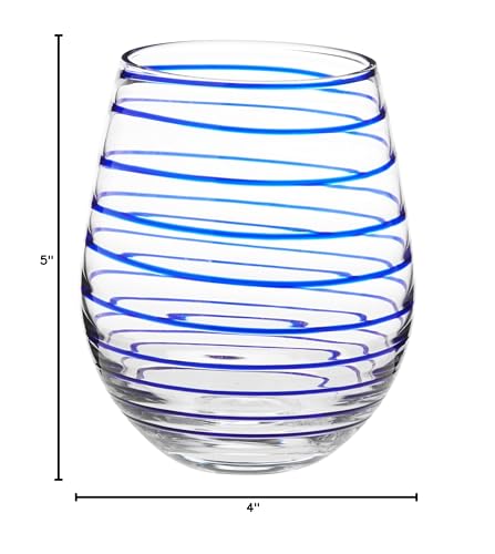 Kate-Spade-New-York-Charlotte-Street-2Pc-Stemless-Wine-Glass-2-Count-Pack-of-1-Blue Kate Spade New York Charlotte Street 2Pc Stemless Wine Glass 2 Count Pack of 1 Blue