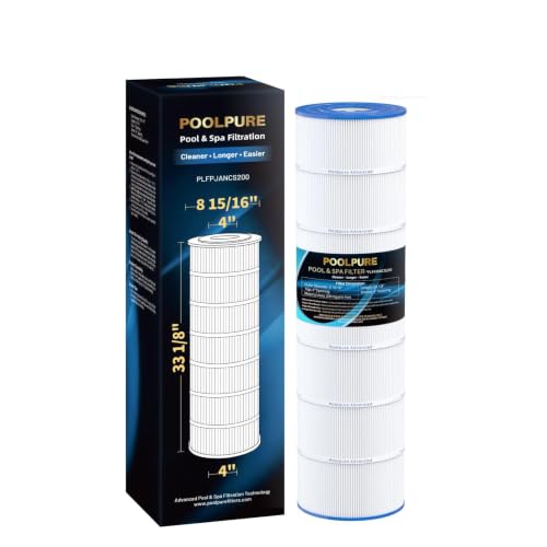 POOLPURE PLFPJANCS200 Pool Filter Replaces Jandy CS200 PJANCS200 Ultral-B9 R0462400 Unicel C-8418 Filbur FC-0823 Aladdin 35002 200 Sq.ft Filter Cartridge 1 Pack