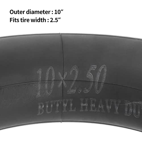 Image of 2Set 10x2.50 Escooter Inner Tube Thickened 10 inch Scooter tube with Repair Kit