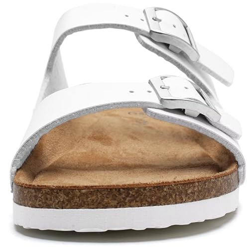 Image of Torotto Kids Sandals Boys Girls Slide Summer Non-slip Cork Glitter Toddler Slippers with Adjustable Straps for Indoor & Outdoor