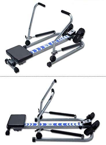 Image of Home Rowing Machine Rowing Machines for Home use Indoor Folding Rowing Machine Double Hydraulic 140KG Capacity with Free Motion Arms Digital Monitor Workout Equipment for Home Gym