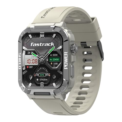 Image of Fastrack Limitless Valor Smart Watch with 1.91 inch Ultra HD Display, Bluetooth Calling, SpO2, 100+ Sports Modes,Working Crown, Heart Rate & IP68 - Smartwatch for Man & Women Latest, 7-Day Battery (Beige)