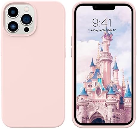 DUEDUE iPhone 13 Pro Max Case, Enhanced Camera Protection iPhone 13 Pro Max Case, Ultra Slim Liquid Silicone Cover with Microfiber Lining Protection Shockproof Case for iPhone 13 Pro Max 6.7", Stone