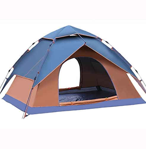 Tienda de campaña automática para 3-4 personas, espaciosa, ligera, portátil, para acampar al aire libre, senderismo (A)