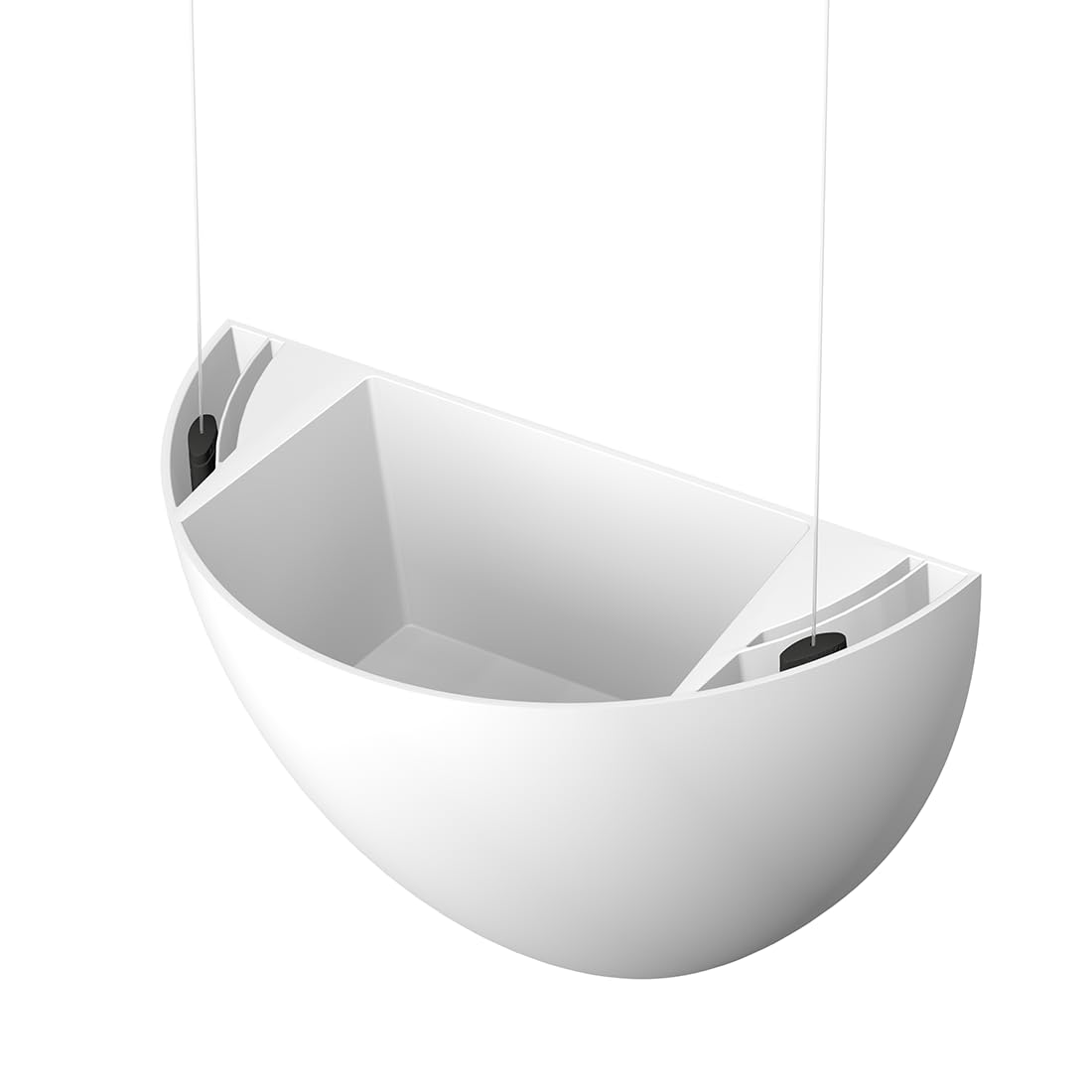 Arti Teq - Kit Cache-Pot de Fleurs Suspendu Blanc - Suspension de Jardinière Botaniq Artite