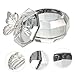 FRCOLOR Glass Nail Cup Lid 2-Piece Set Thickened Decorative Nail Art Dish for Manicure and Cleaning Tools and DIY Enthusiasts