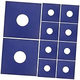 OSALADI 10個 有孔ブルーヴィニールレコード用紙製保護カバー 静電気防止機能付き標準アルバムスリーブ レコード収納用インナージャケット