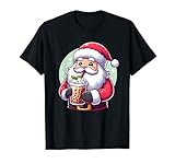 Santa Drinking Bubble Tea Winter Collection