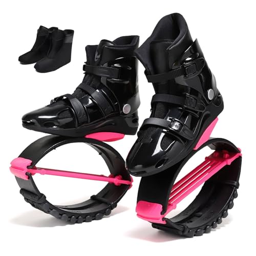 CYHTYM Jumps Botas Zapatos Botas de Salto con Resorte 4T para Entrenamiento físico, antigravedad, para Correr, con Forro extraíble(Large)