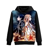 GO2COSY Anime Sword Art Online Cosplay Kirigaya Kazuto Kirito Asuna Jacket Sweatshirt Fleeces Costume Hoodie