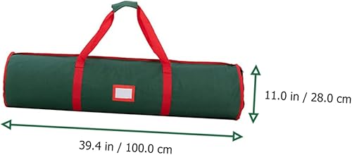 Miniatura 3 de Angoily Bolsa de almacenamiento de lona para árbol de Navidad, organizador de almacenamiento de Navidad, contenedor de almacenamiento de regalo para