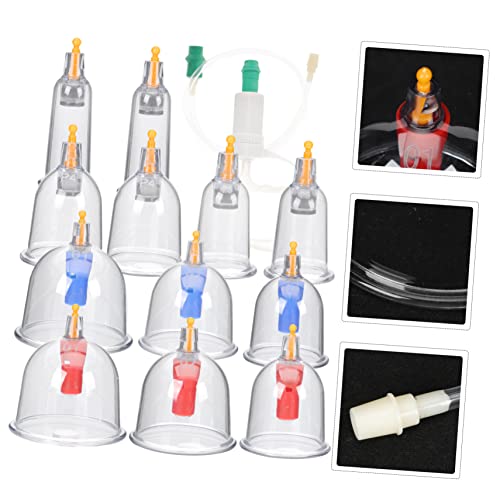 Tazas de ventosa transparentes para terapia de ventosas Didiseaon, accesorio para uso doméstico y salones de belleza, alivio del dolor miniatura 6