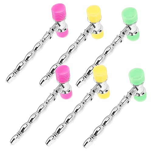 JOINPAYA 6pcs Pounding Hammers Party Props Fun Noise Making Cheering Tool for Interactive Play and Celebrations for Birthdays and Gatherings Random Color