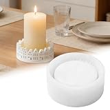 Gießformen Silikon Schale Häuserrand, für DIY-Projekte, 9 cm Durchmesser, 4 cm Höhe, Wiederverwendbare Formen für Kerzen, Gips, Epoxidharz & Beton, Perfekt für Handwerk, Dekorationen und Basteln