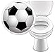 6 x WC Aufkleber Toilettensticker Bad Ausstattung Kneipe Pissoir Urinal lustige Deko - LK-Trend & Style (3 x Fliege + 3 x Fußball)