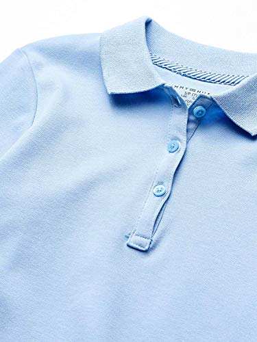 Tommy Hilfiger Girls Long Sleeve Fitted Interlock Polo School Uniform Shirt3