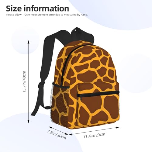 BREAUX Giraffe Print Print Lightweight And Comfortable Duffel Bag, Casual Daypack, Multipurpose Backpack4
