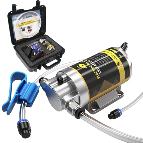 steauty 12V 100W Portable Oil Transfer Pump Set 1-4L/min Oil Extractor Pump for Engine Oil Gear Oil Lubricating Oil Electric Self-Priming Motor Oil Change Pump for Boat Car Truck and Lawnmower