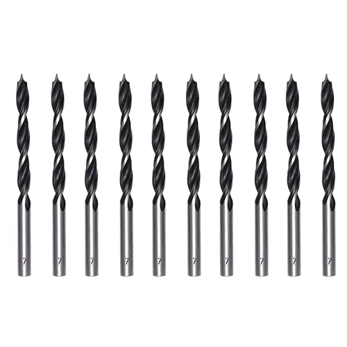 Foyscr - Broca de perforación profesional de carbono (10 piezas, 7 mm, acero limpio, eficiente)