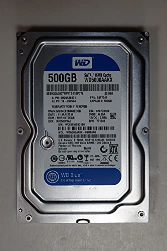 Western Digital Caviar Blue WD5000AAKX 500GB SATA3 7200rpm 16MB Hard Drive Rotational Speed