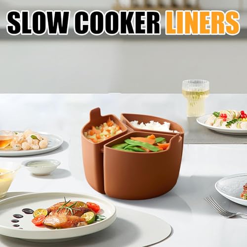 Separación de comidas en olla lenta con este inserto divisor de 3 zonas 3