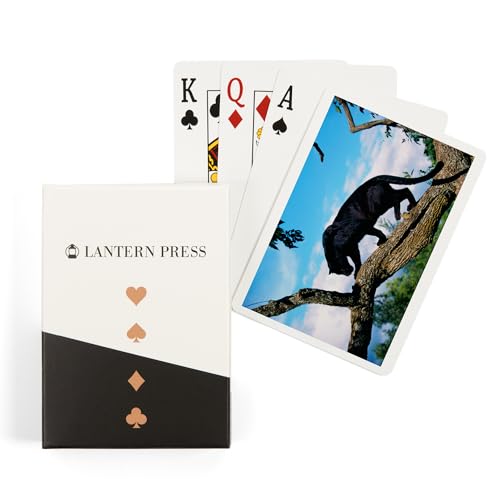 Lantern Press Baraja de Poker Black Panther 52 cartas