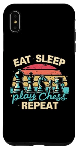 Eat Sleep Play Chess Repeat �ʔ���T�V���c �`�F�X�v���C���[ �X�}�z�P�[�X iPhone XS Max �p