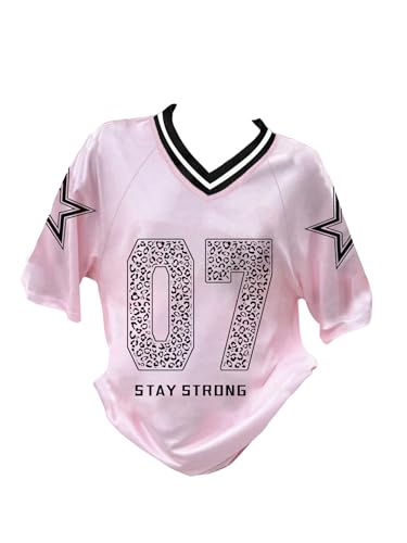 Amazon.com: RoseSeek Girl's Jersey Y2K Oversized Graphic Number