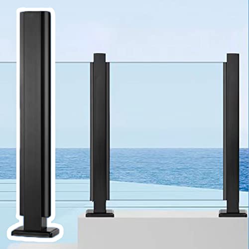Pince de poteau de garde-corps en verre pour terrasse et plateforme intérieure design