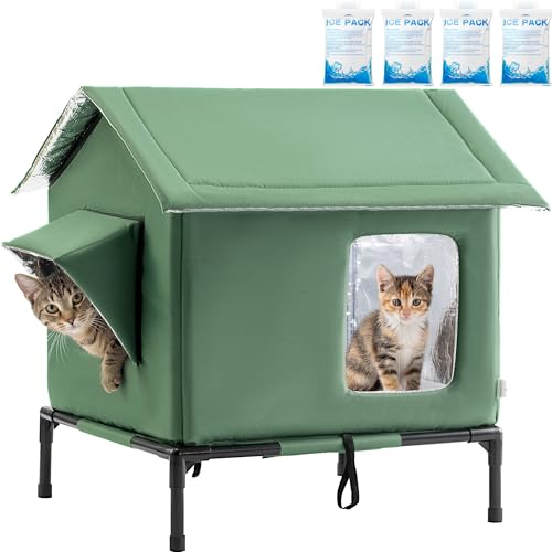 JUNSPOW All-Season Insulated Cat Shelter