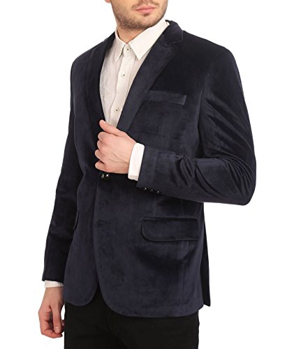 Image of WINTAGE Men's Velvet Two Buttoned Notch Lapel Party Coat Blazer-4 Colors