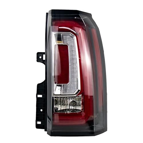 VPIMOZO LED Tail Lights Compatible With 2015 2016 2017 2018 2019 2020 GMC Yukon/Yukon XL(Denali SLE SLT) Right Passenger Side Rear Tail Light Assembly With Bulb Replaces 23380460 84536243 Clear lens