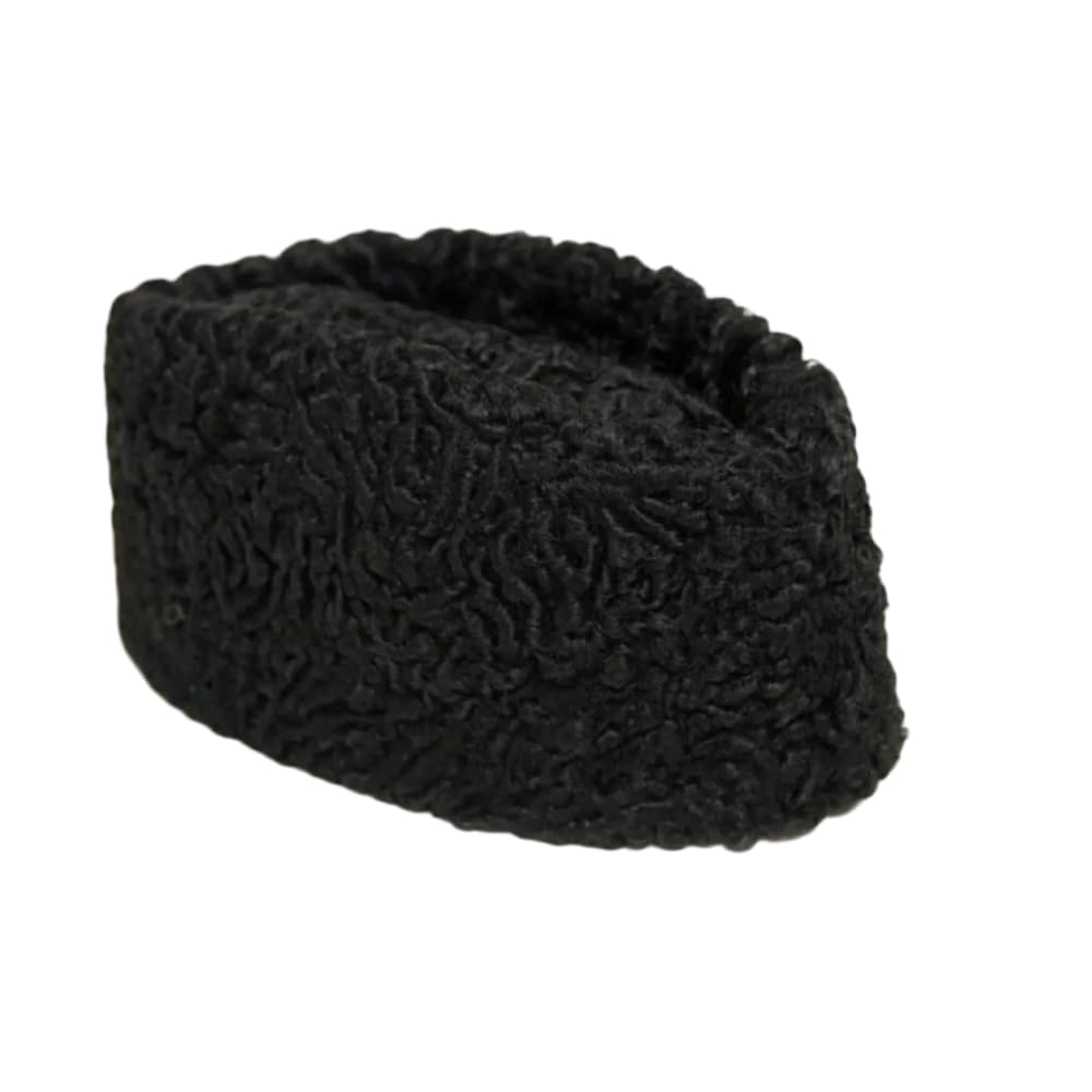 swiss world Mens KARAKUL LIYAKAT Handmade || Leather Cap || Black ||Kashmiri Cap-picture-39
