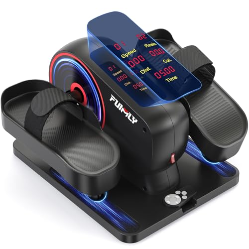 Image of FUNMILY Under Desk Elliptical, Ellipse Leg Exerciser, Standing or Seated Mini Elliptical Machines, Portable Bike Pedal Exerciser for Seniors /Adults, Leg Workout Equipment for Home /Office