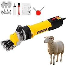 Sheep Shears, 690 W Electric Heavy Duty Animal Clippers for Sheep, Goats, Alpacas 6 Speed Adjustable Shearing Machine with 2 Sharp Blades Farm Livestock Grooming Tool