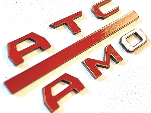Image of Red Dashboard ABS Plastic Letters Compatible with Taco 2016-2023 Dash Inserts Not Decals