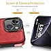 DOGODON Design Compatible with iPhone 14 Case Luxury Leather Business Vintage Slim Non-Slip Soft Grip Shockproof Protective Cover (2022) 6.1 Inch (Red)