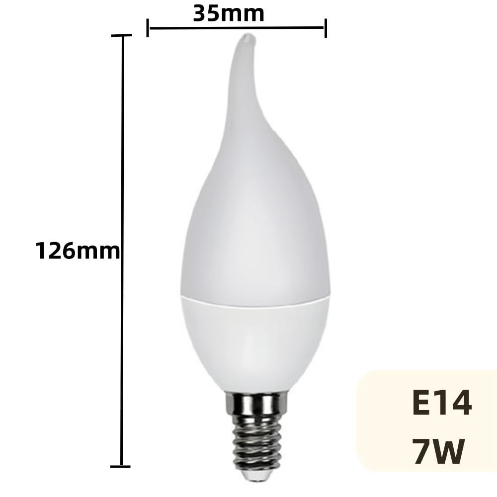 10 Pièces Ampoule LED E14 5W 7W AC220V Blanc Froid Blanc Chaud Luminosité Lampe D'ambiance Lampe De Bureau Lampe De Lustre,Cold white,7Watts