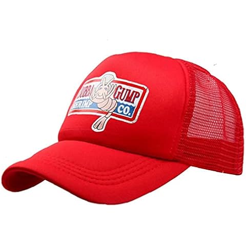 TOSSPER 1pc Adjustable Baseball Cap Bubba Gump Baseball Cap Shrimp Embroidered Snapback Hats Running Costume for Sport Cover