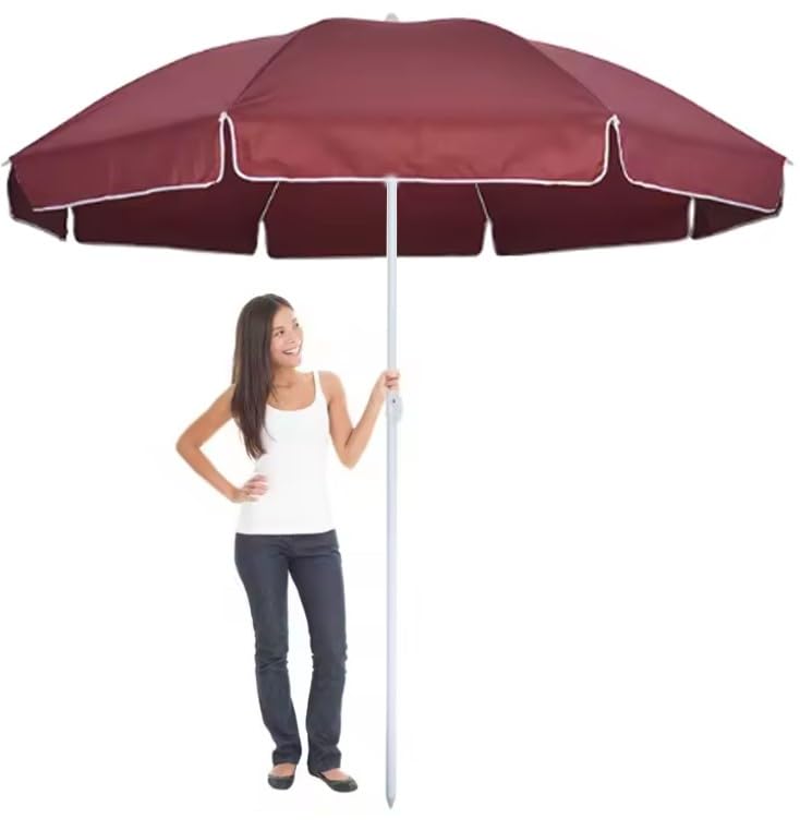 RAINPOPSON Big Size Garden Umbrella 7 Feet Waterproof Wind Resistant UV Protected Outdoor Patio Sun Shade
