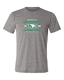 CornBorn North Dakota Fighting Hawks T Shirt - Premium Tri-Blend North Dakota Arch Primary Logo - Gray - Extra Small