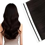 Vlasy Tape in Weft Hair Extensions Human Hair 20 Inch Dark Brown Invisible Straight Seamless Skin Weft Tape Extensions Real Human Hair 2# 2 Pcs