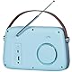 Madison - FREESOUND-VR30BL-DAB - Vintage DAB+ Radio mit langer Akkulaufzeit - DAB+, FM, Bluetooth & USB - Subwoofer auf der Rückseite - Blau matt - Vintage, Nostalgie, Retro