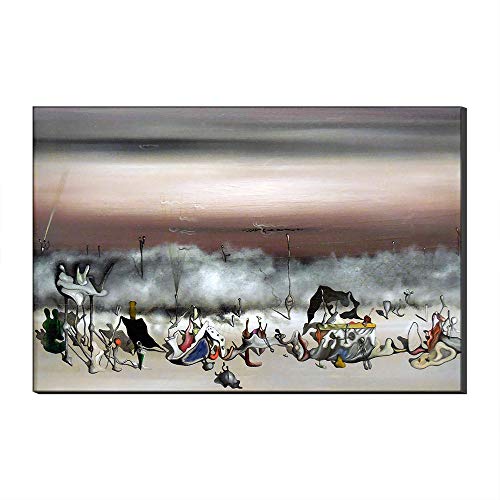 Affiche d'art abstrait Yves Tanguy pour décorer un salon moderne avec style surréaliste
