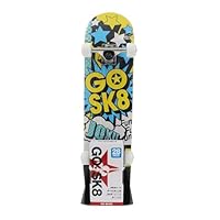 Amazon | GOSK8 スケボー 28インチ イエロー/ ブルー 28Z